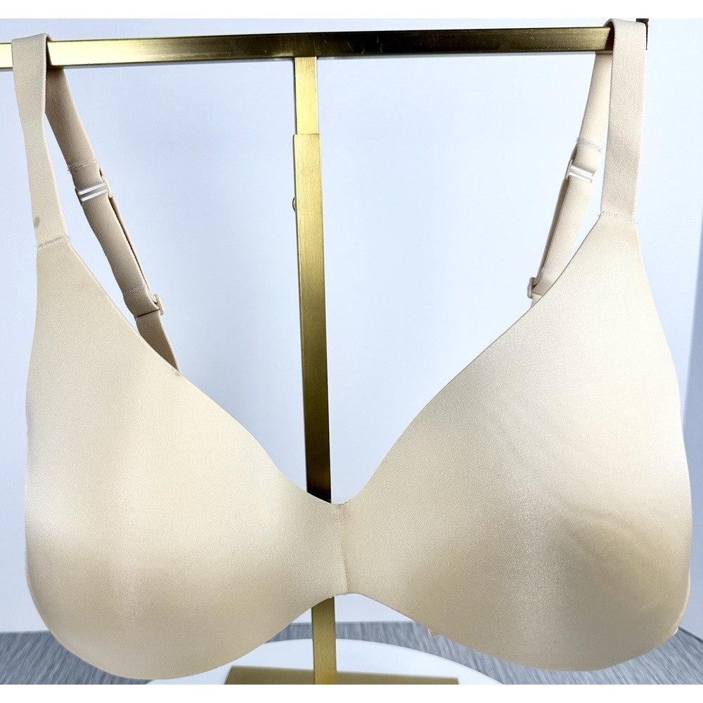 NWT SKIMS FORM‎ PUSH UP PLUNGE BRA 34DD SAND BEIGE CLASSIC COMFORTABLE EVERYDAY